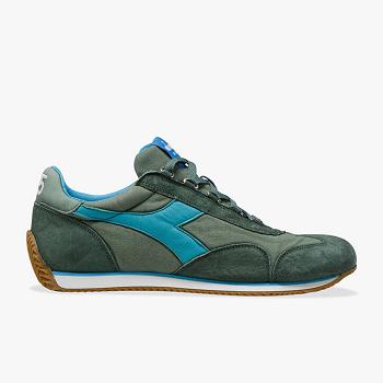 Diadora Heritage Equipe H Platene Stone Wash Olivovo Zelene - Panske Tenisky